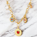 Golden Amour Charm Necklace