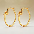 Knot Hoop Earrings
