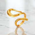 Golden Flow Ring