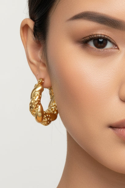 Sculpted Hoop Earrings