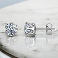 Solitaire Stud Earrings