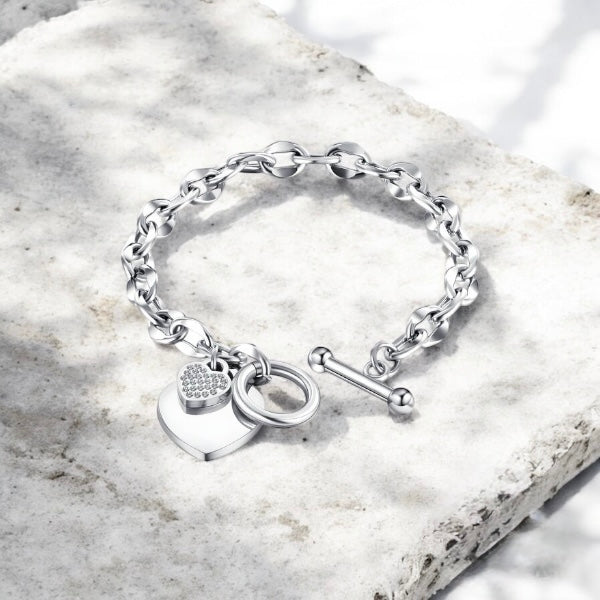 Toggle Heart Bracelet