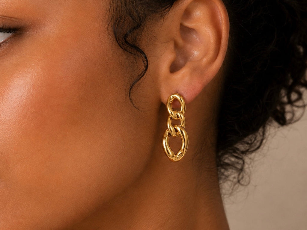 Golden Chain Earrings
