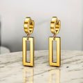Linear Drop Earrings