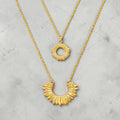 Sunburst Layered Necklace