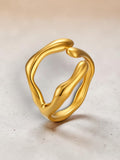 Fluid Wave Ring
