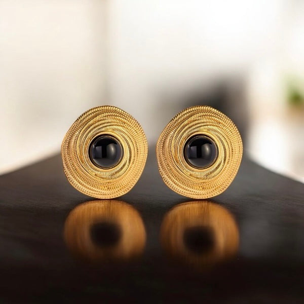Noir Halo Studs