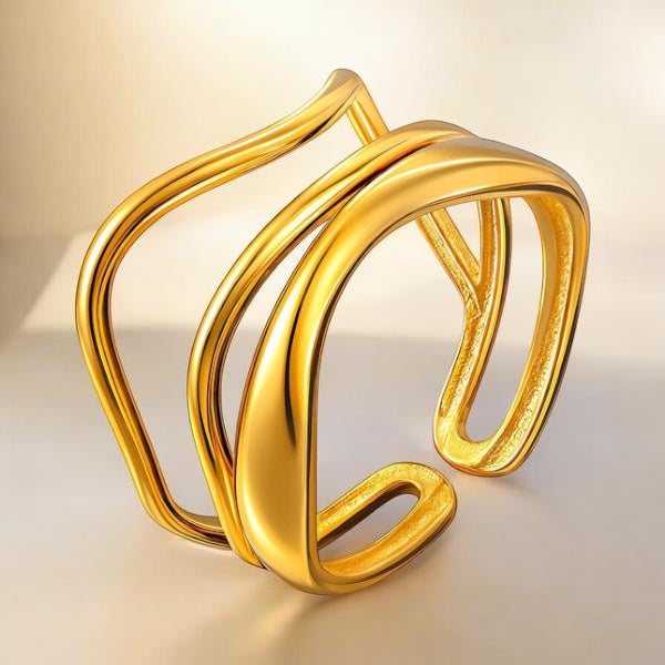 Sculpted Flow Ring