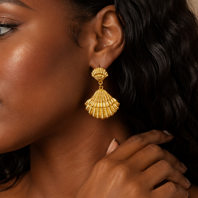 Seashell Drop Earrings