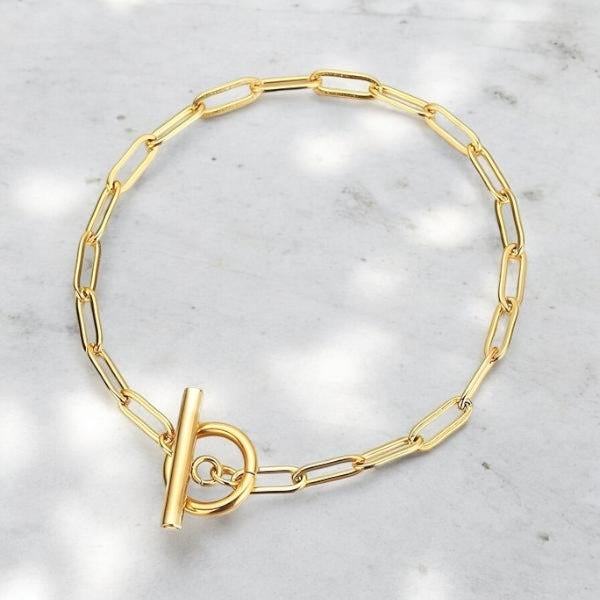 Paperclip Toggle Bracelet