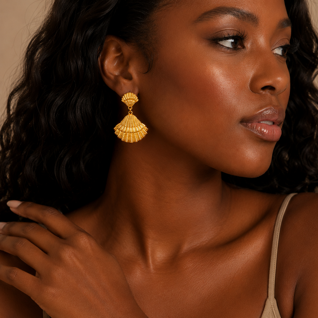 Seashell Drop Earrings