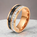 Roman Crystal Band Ring