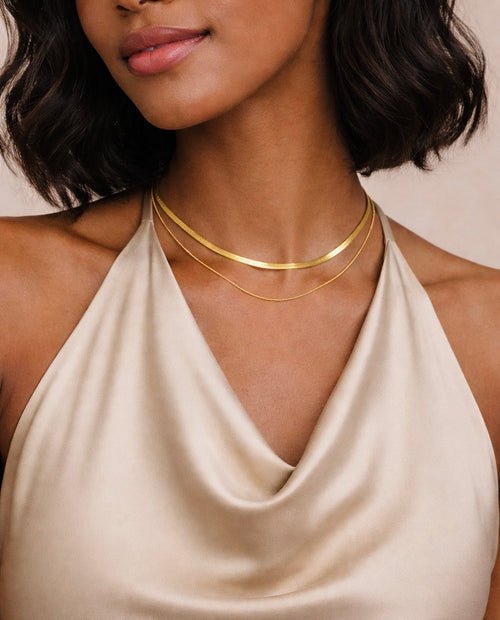 Dual Herringbone Necklace