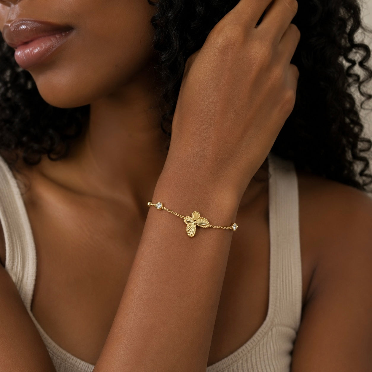 Golden Butterfly Bracelet