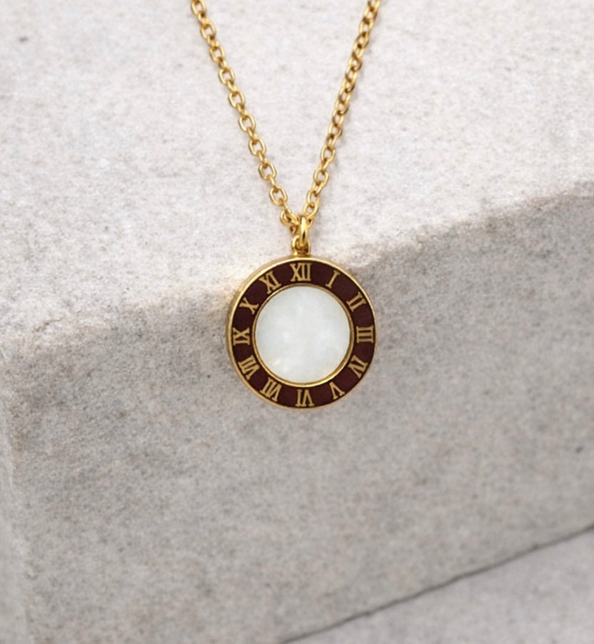 Roman Dual Medallion Necklace