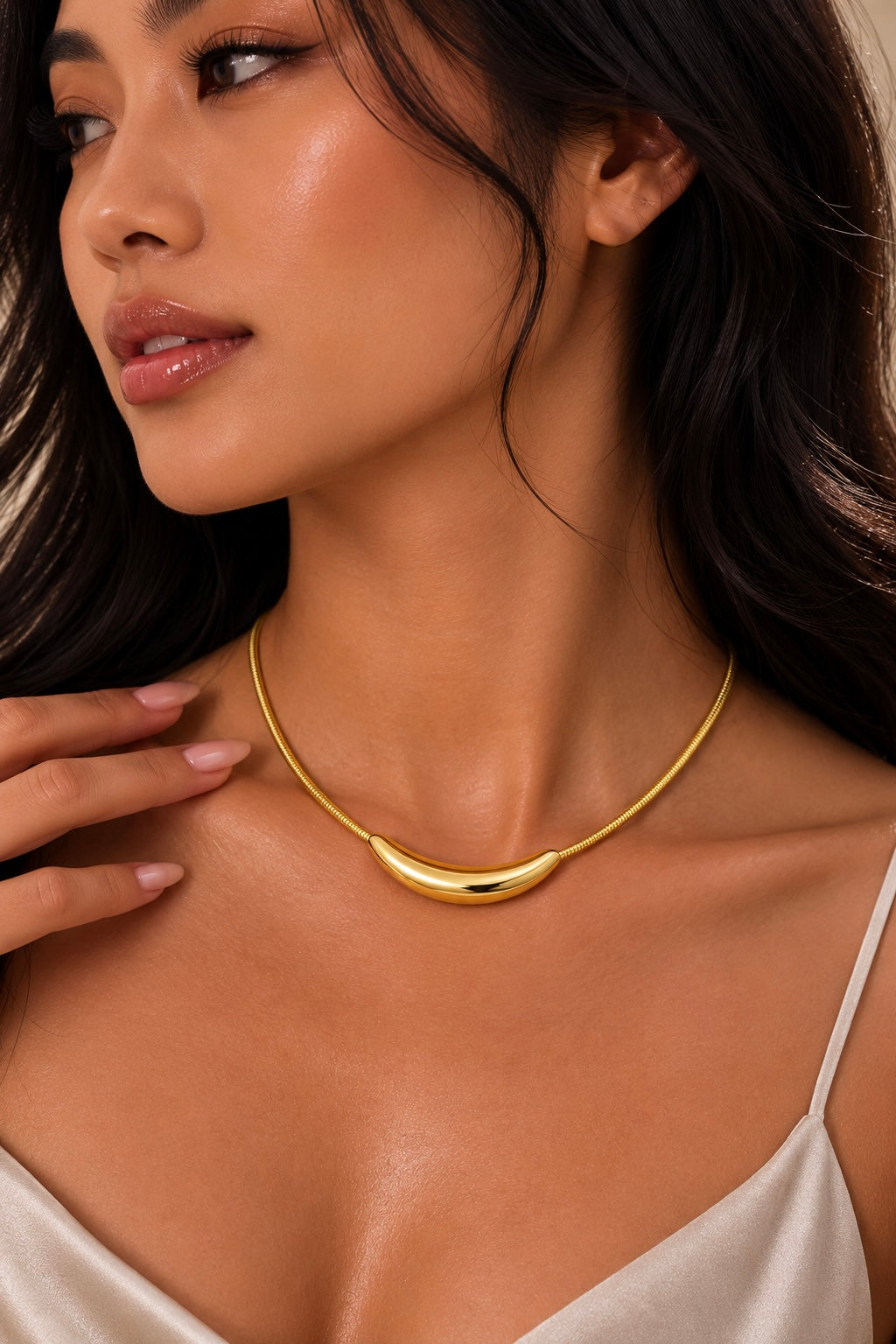 Golden Arc Necklace