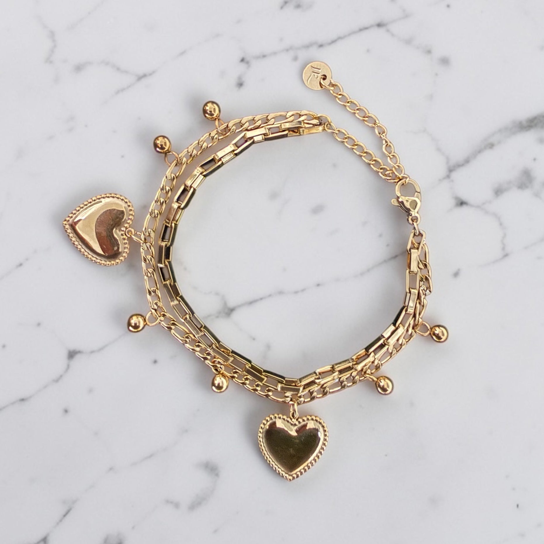 Heart Charm Bracelet