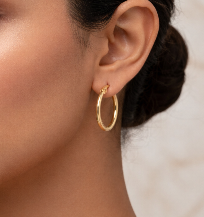 Classic Gold Hoop Earrings