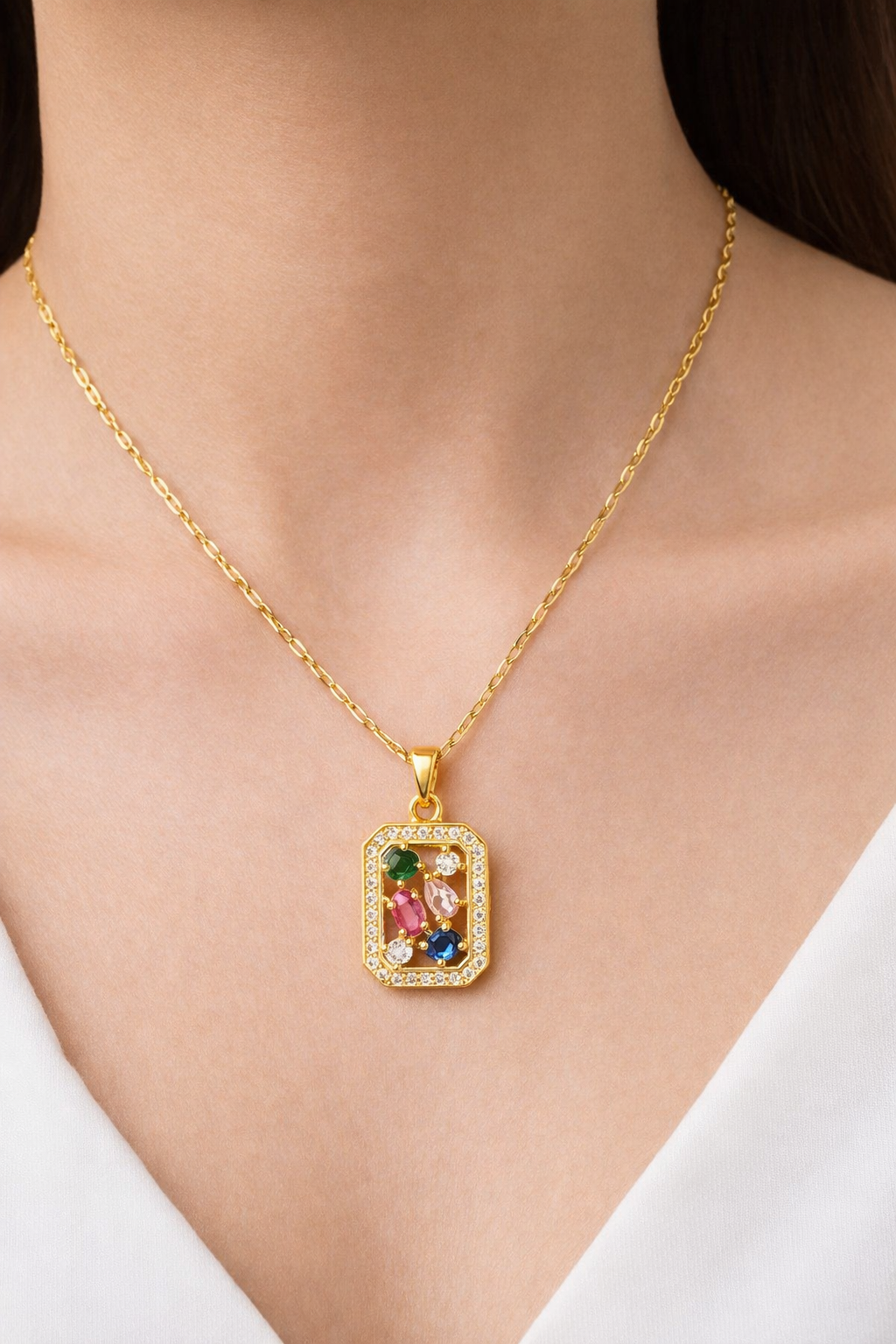 Aura Gem Necklace