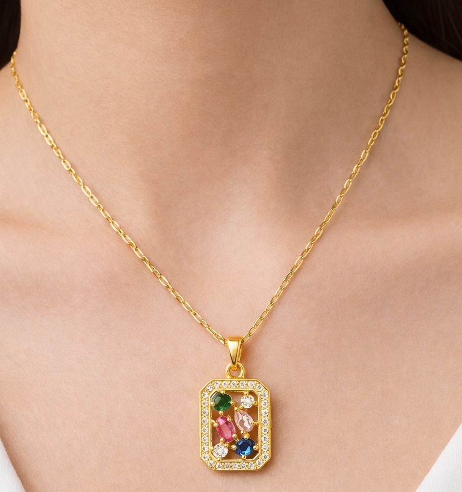 Aura Gem Necklace