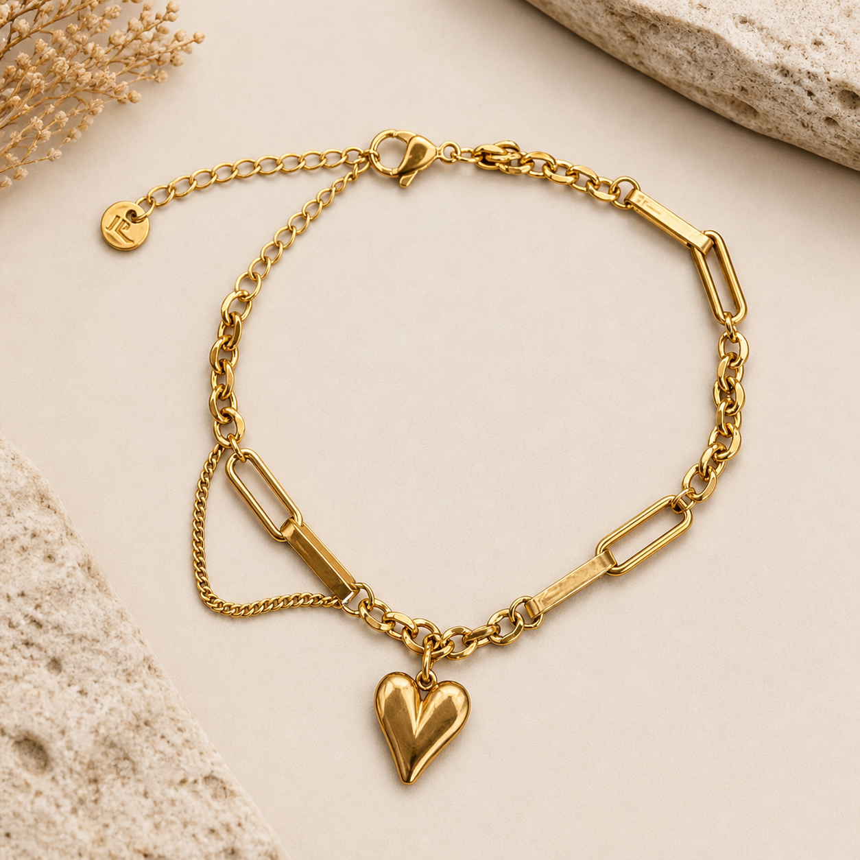 Heart Link Bracelet