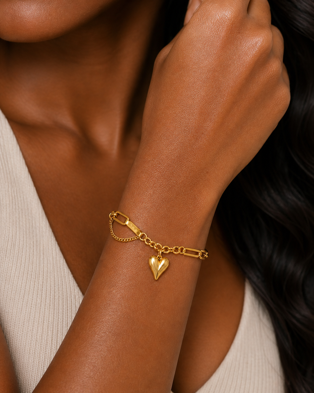 Heart Link Bracelet