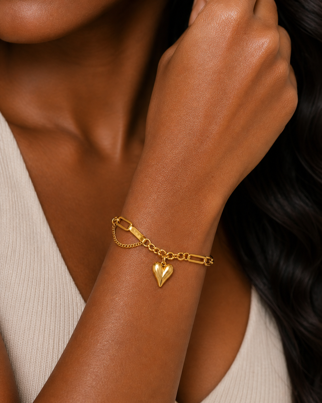 Heart Link Bracelet
