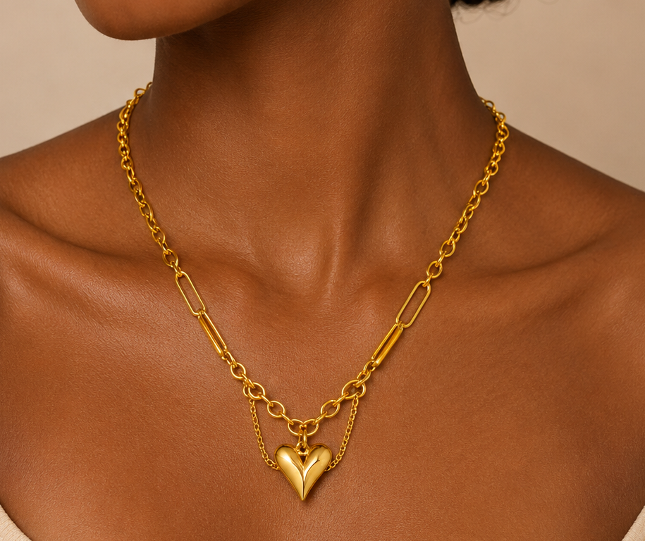 Heart Link Necklace