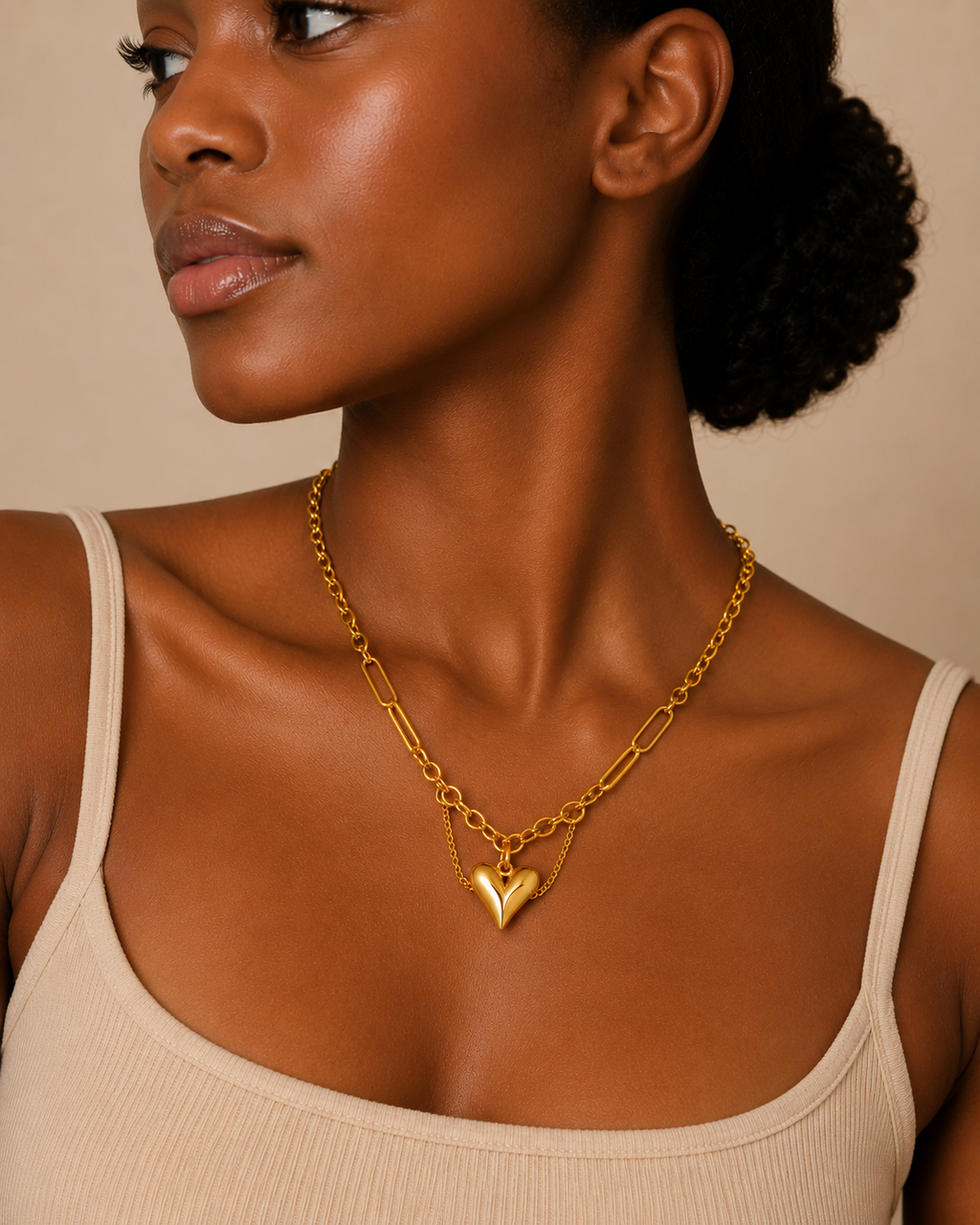 Heart Link Necklace