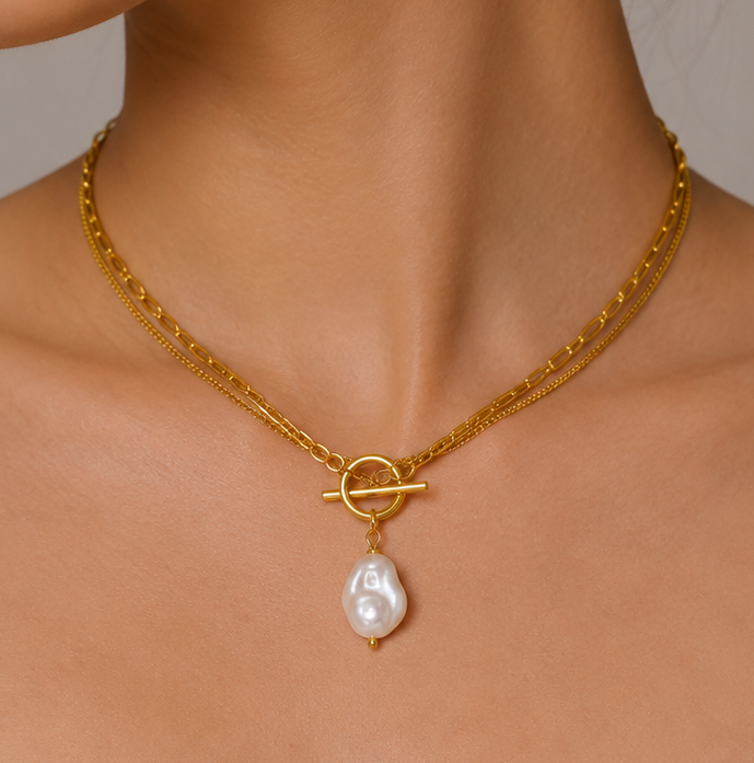 Pearl Toggle Necklace