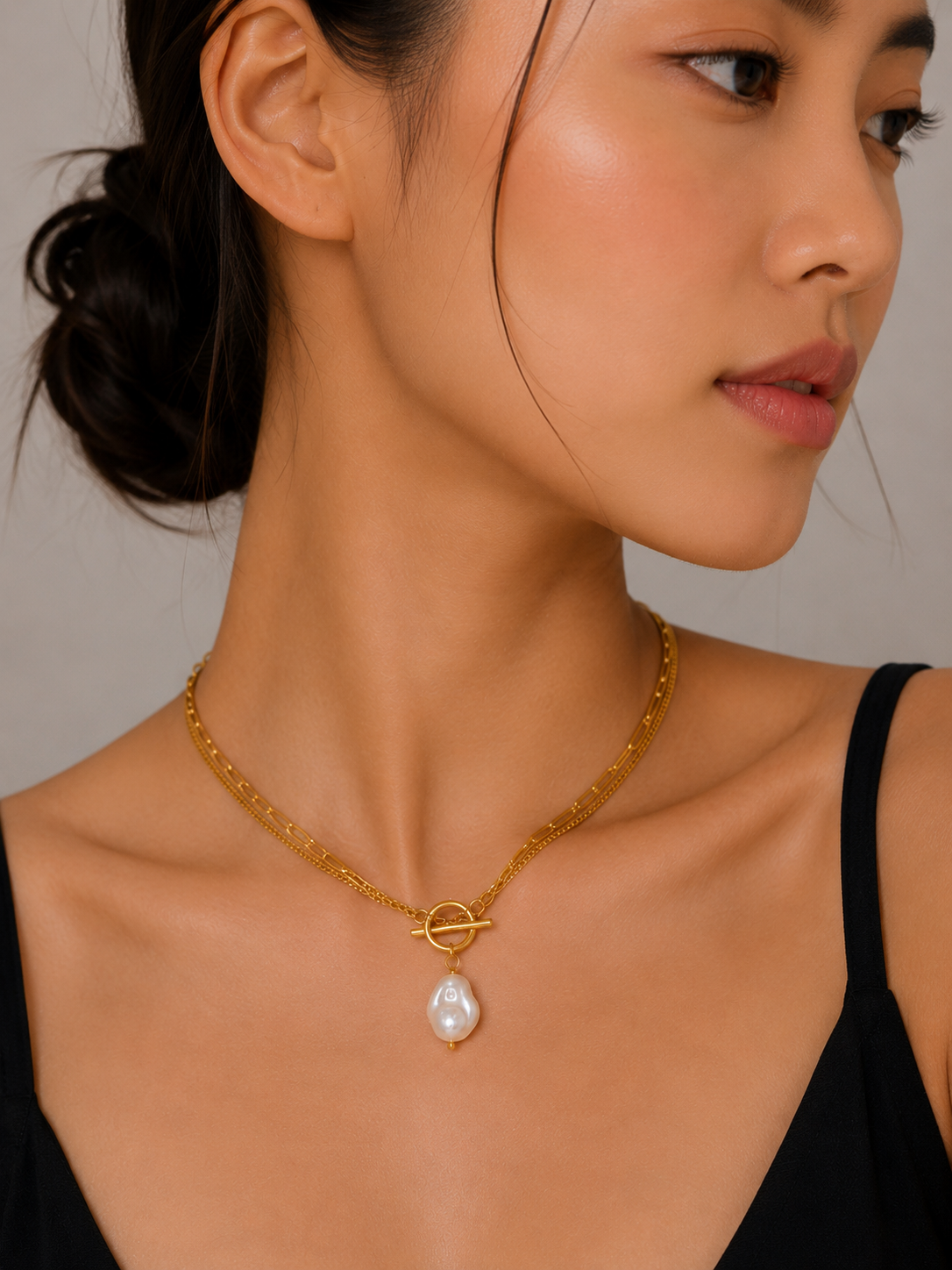 Pearl Toggle Necklace