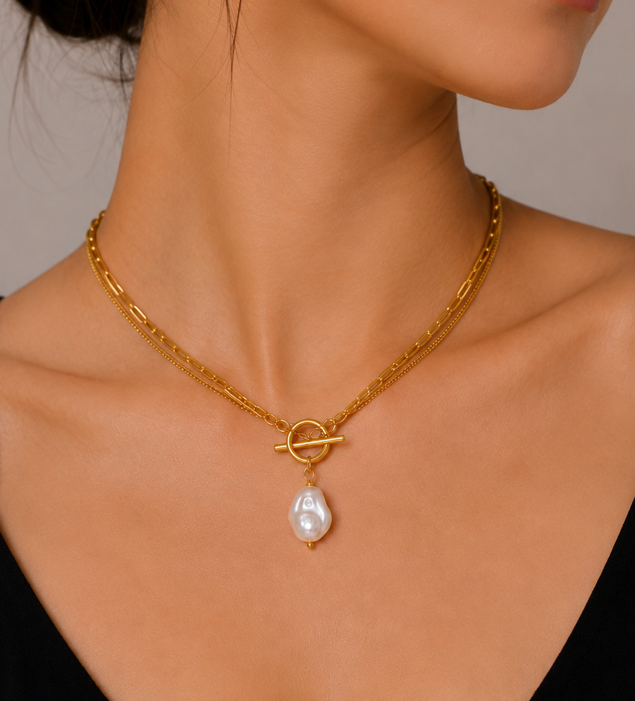 Pearl Toggle Necklace