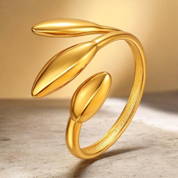 Golden Leaf Ring