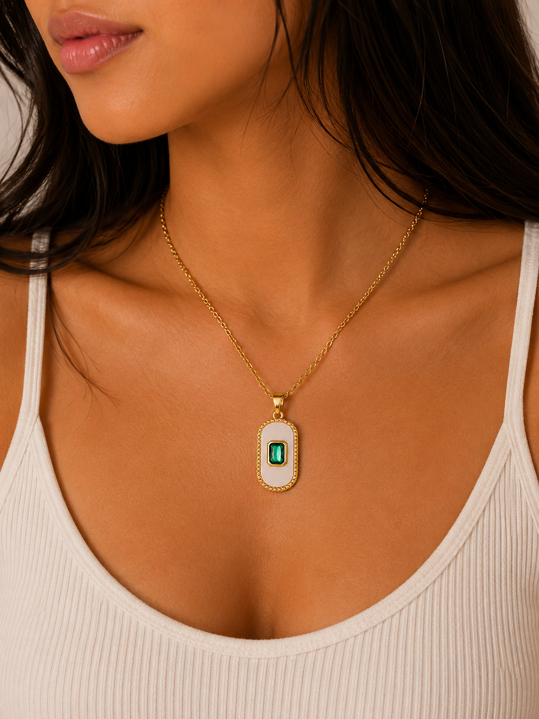 Jade Pendant Necklace