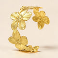 Golden Blossom Cuff Bracelet