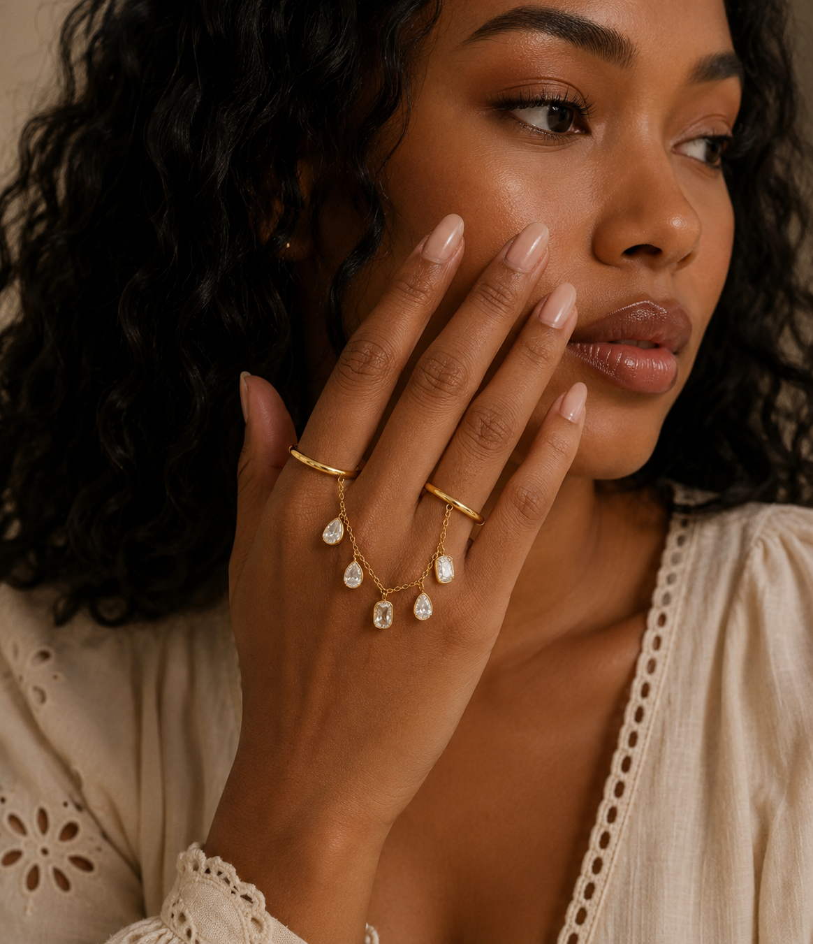 Lustre Drop Ring