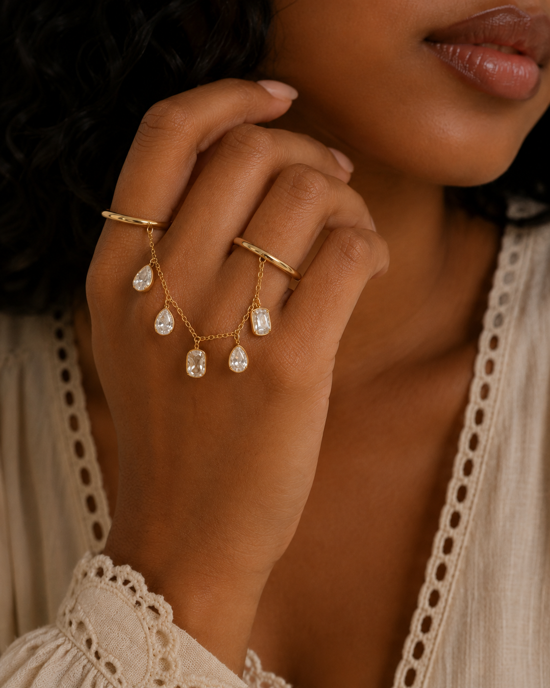 Lustre Drop Ring