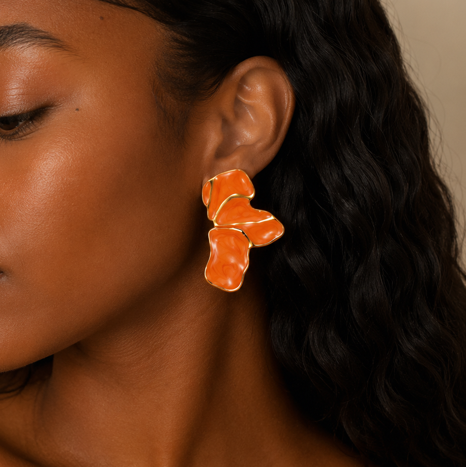 Coral Bloom Earrings