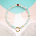 Natural Stone Charm Keeper Bracelet