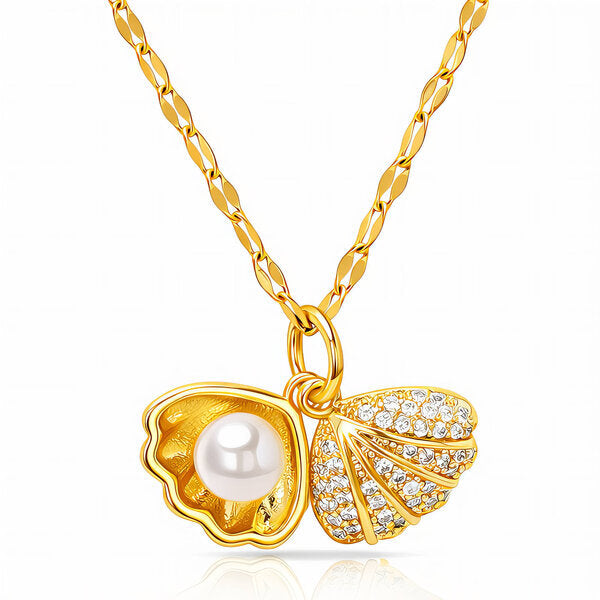 Pearl Sea Shell Earrings