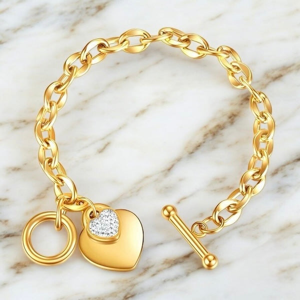 Toggle Heart Bracelet