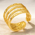 Sculpted Wave Ring
