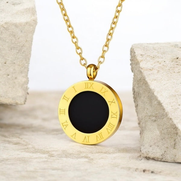 Roman Dual Medallion Necklace