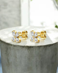 Clover Radiance Stud Earrings