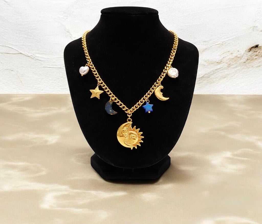 Solstice Celestial Charm Necklace